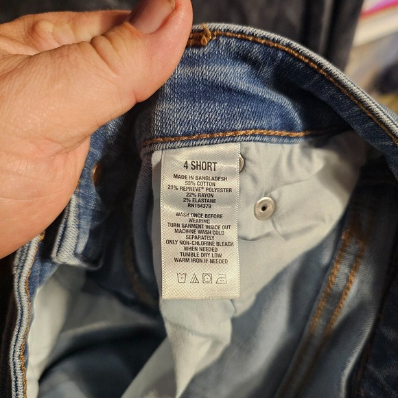 Aeropostale Women's Size 4 Blue Skinny Light Wash Cotton Blend Stretch Jeggings - Picture 7 of 7